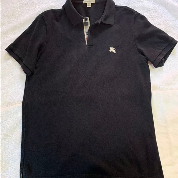 Other - BURBERRY MEN'S POLO SHIRT BLACK COLOR LARGE SIZE
